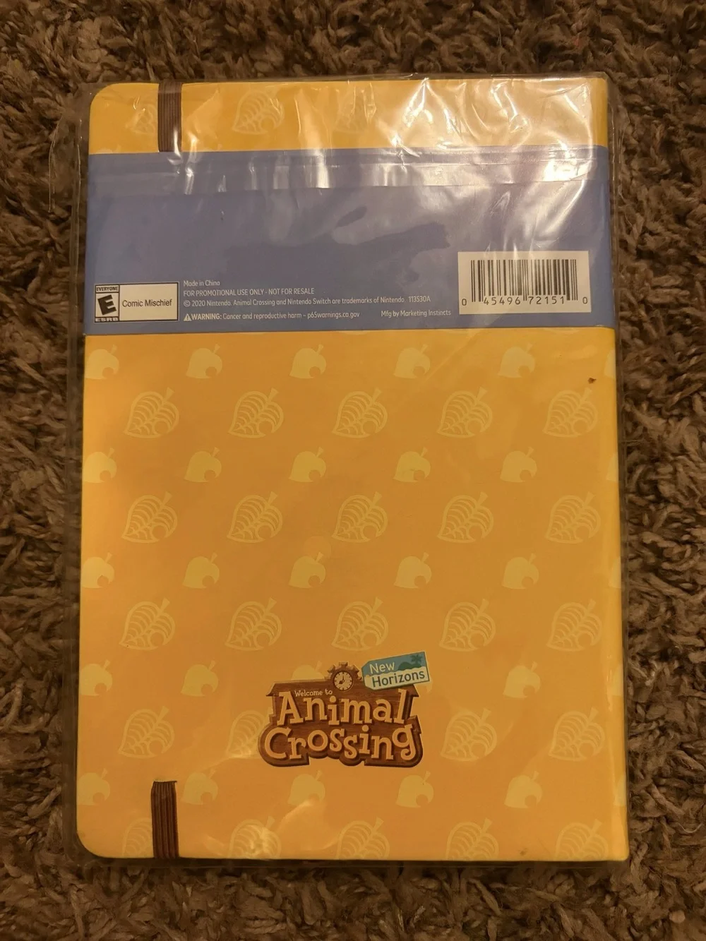 Animal Crossing Tom Nook Journal Notebook – Yellow – NIP